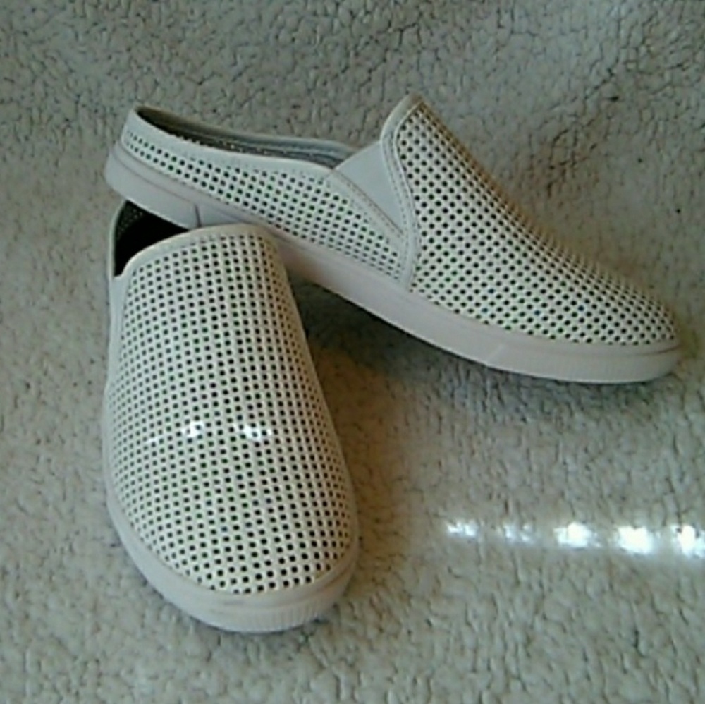 Mercer White Mule Slide On Sneakers - Picture 3 of 4